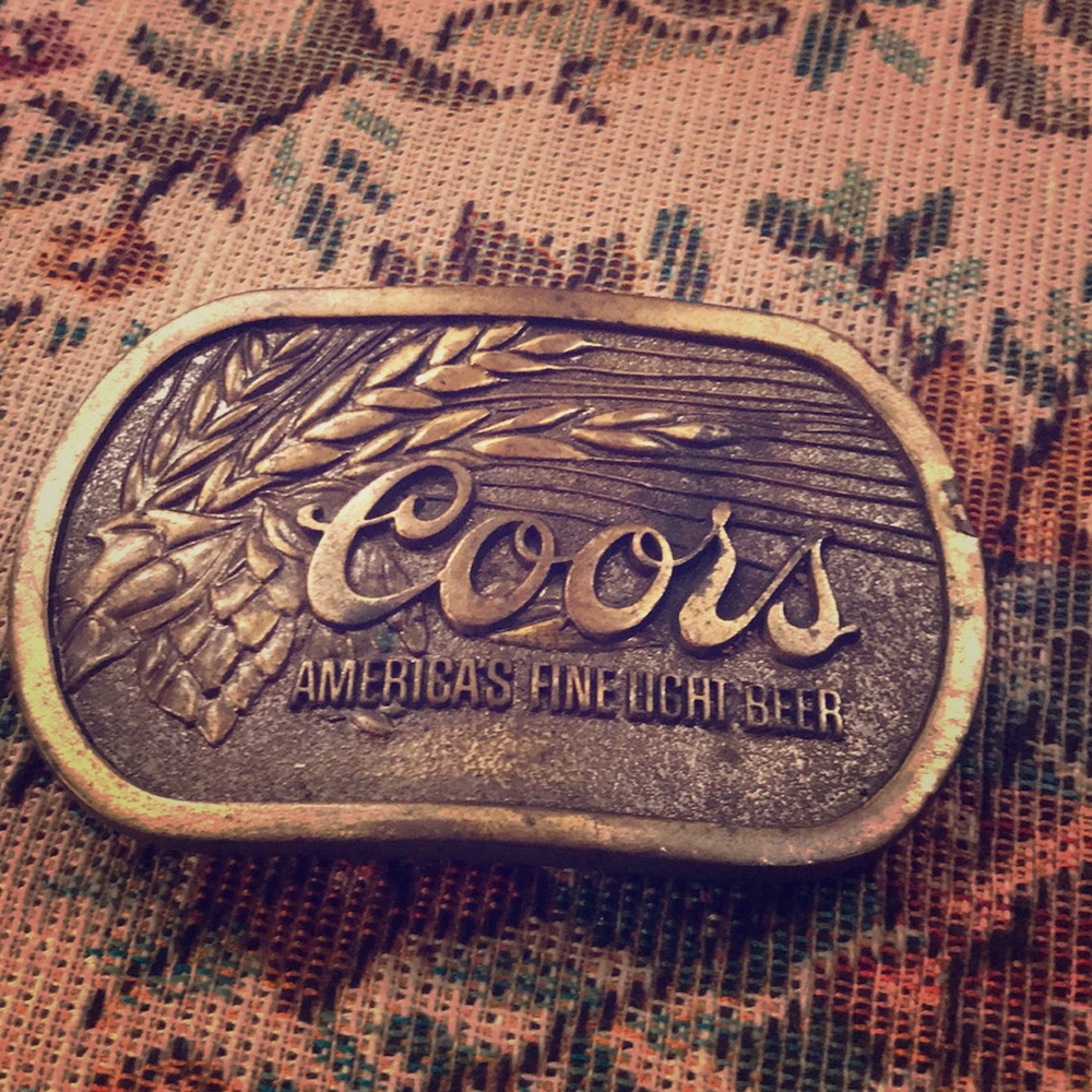 Vintage Coors Light Belt Buckle